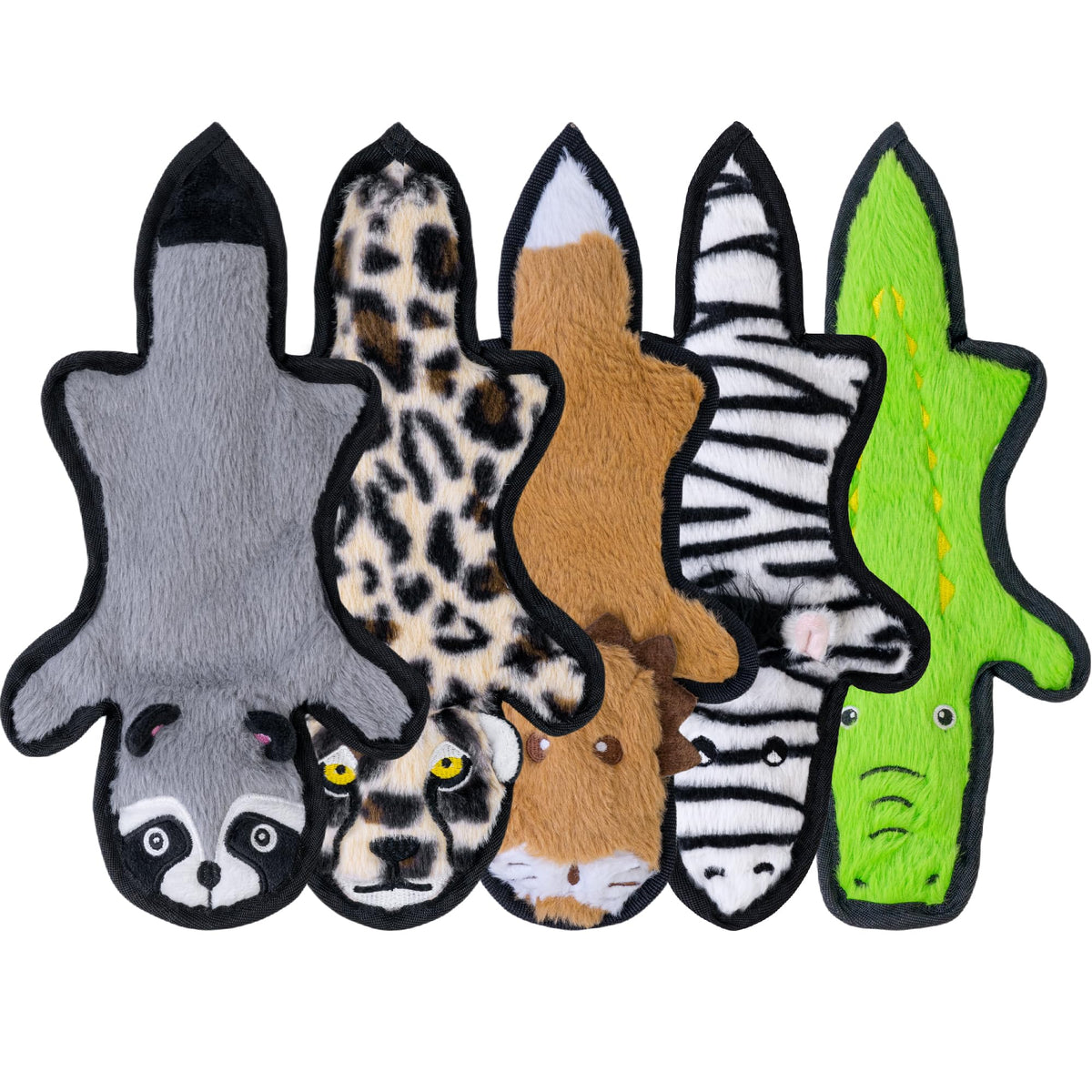 Crinkle Squeaky Plush Dog Toys 5 Pack S3212