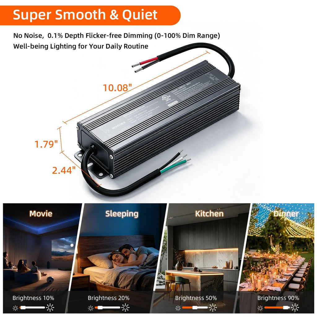 200W Triac Dimmable LED Driver Power Supply Q12547