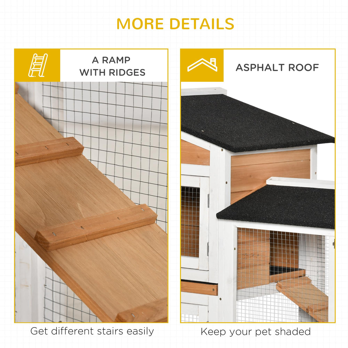 62" Rabbit Hutch with Wheels Q6588