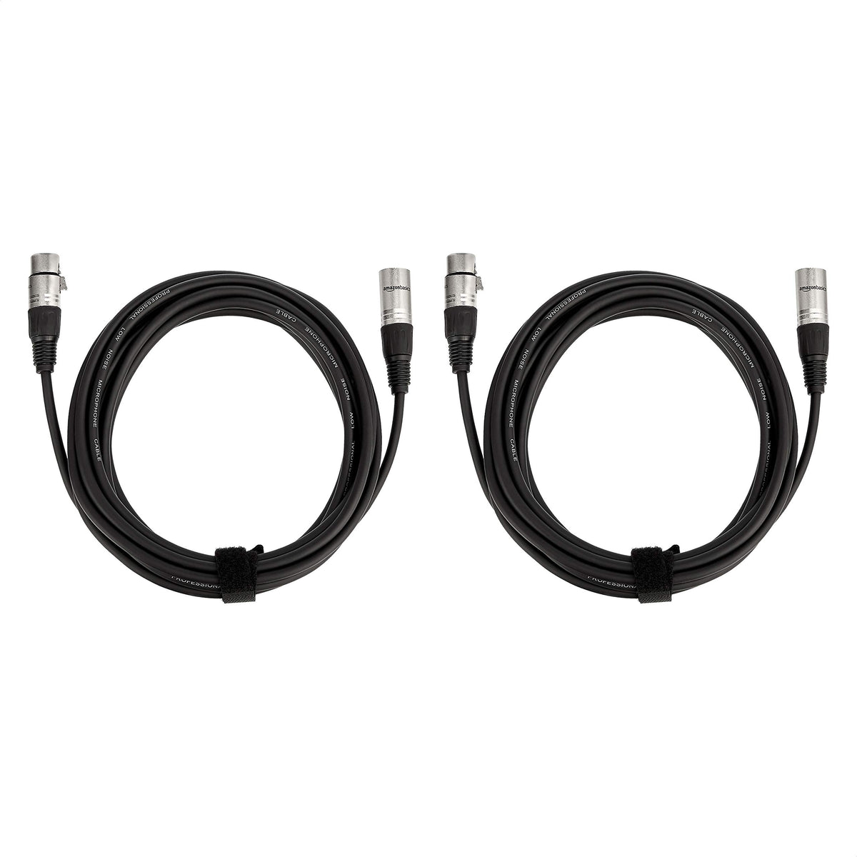 2-Pack 15 Foot Black XLR Microphone Cable B285