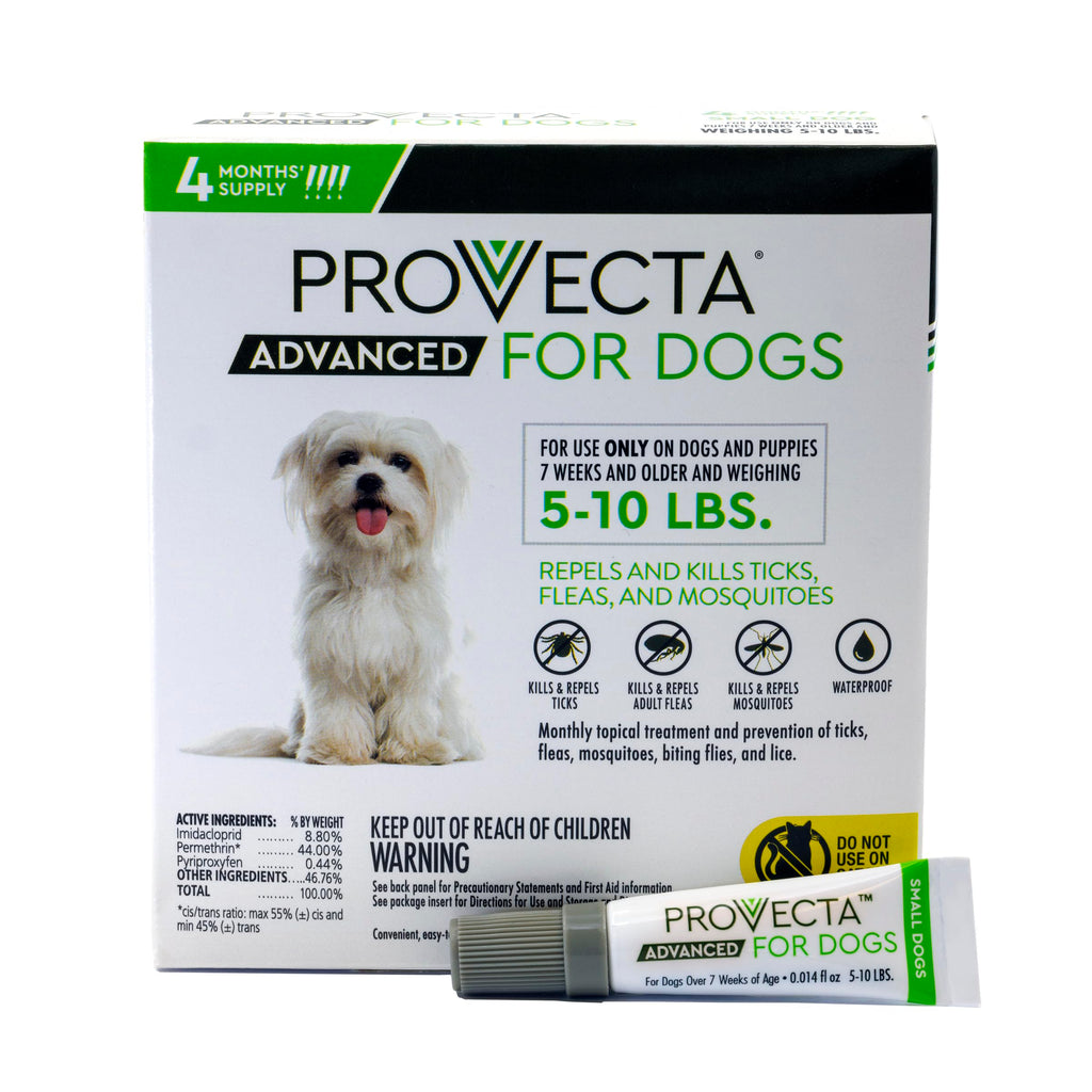 Flea & Tick for Small Dogs 5-10 lbs, 4-Month Supply D336135