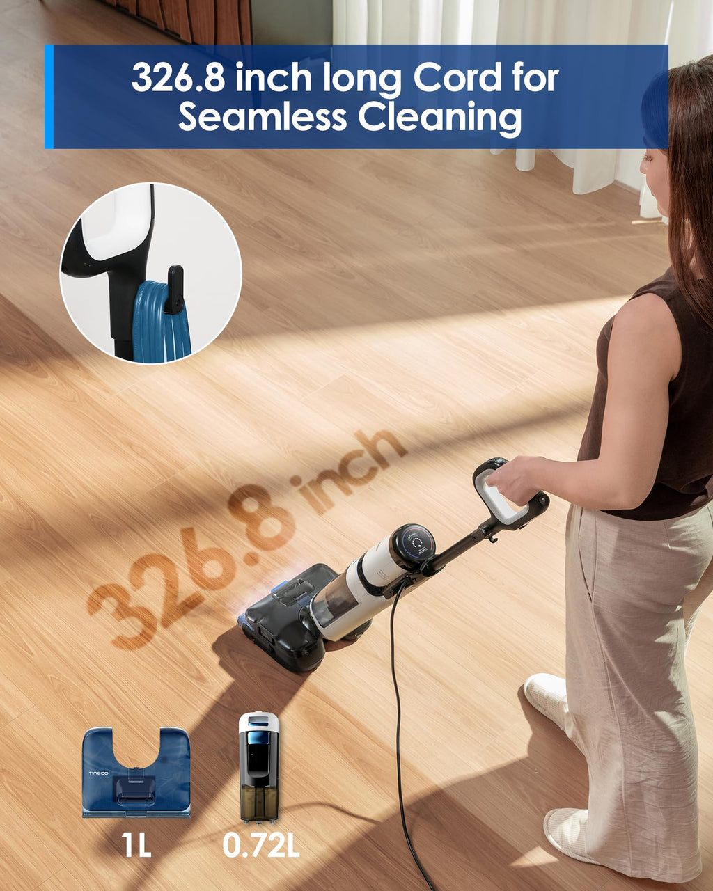 3-in-1 Wet Dry Vacuum Mop with Steam Function K2562