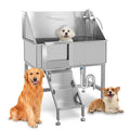 38" Stainless Steel Dog Grooming Tub with Stairs R779410
