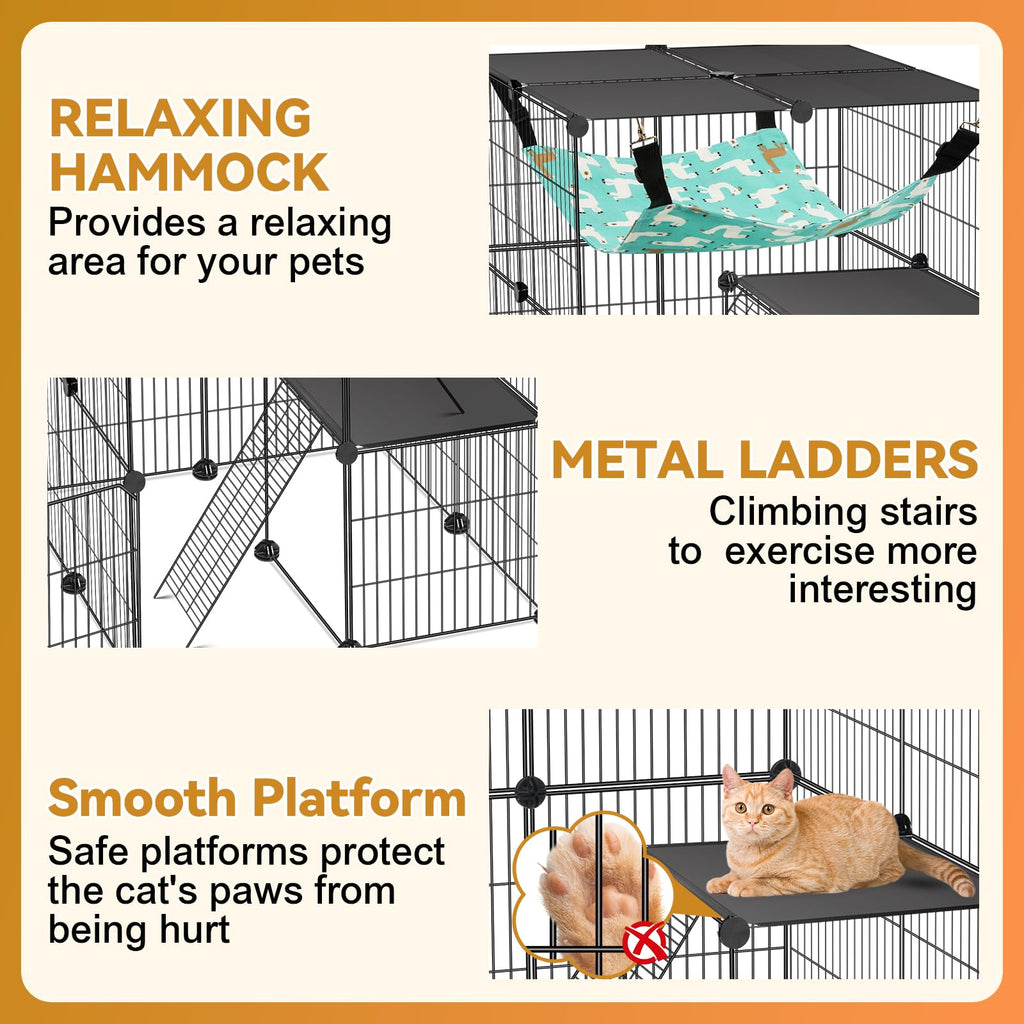 4-Tier Cat Cage N2808
