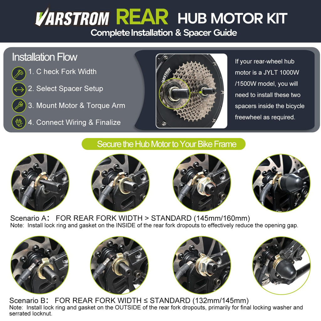 48V 1000W Ebike Conversion Kit F36289