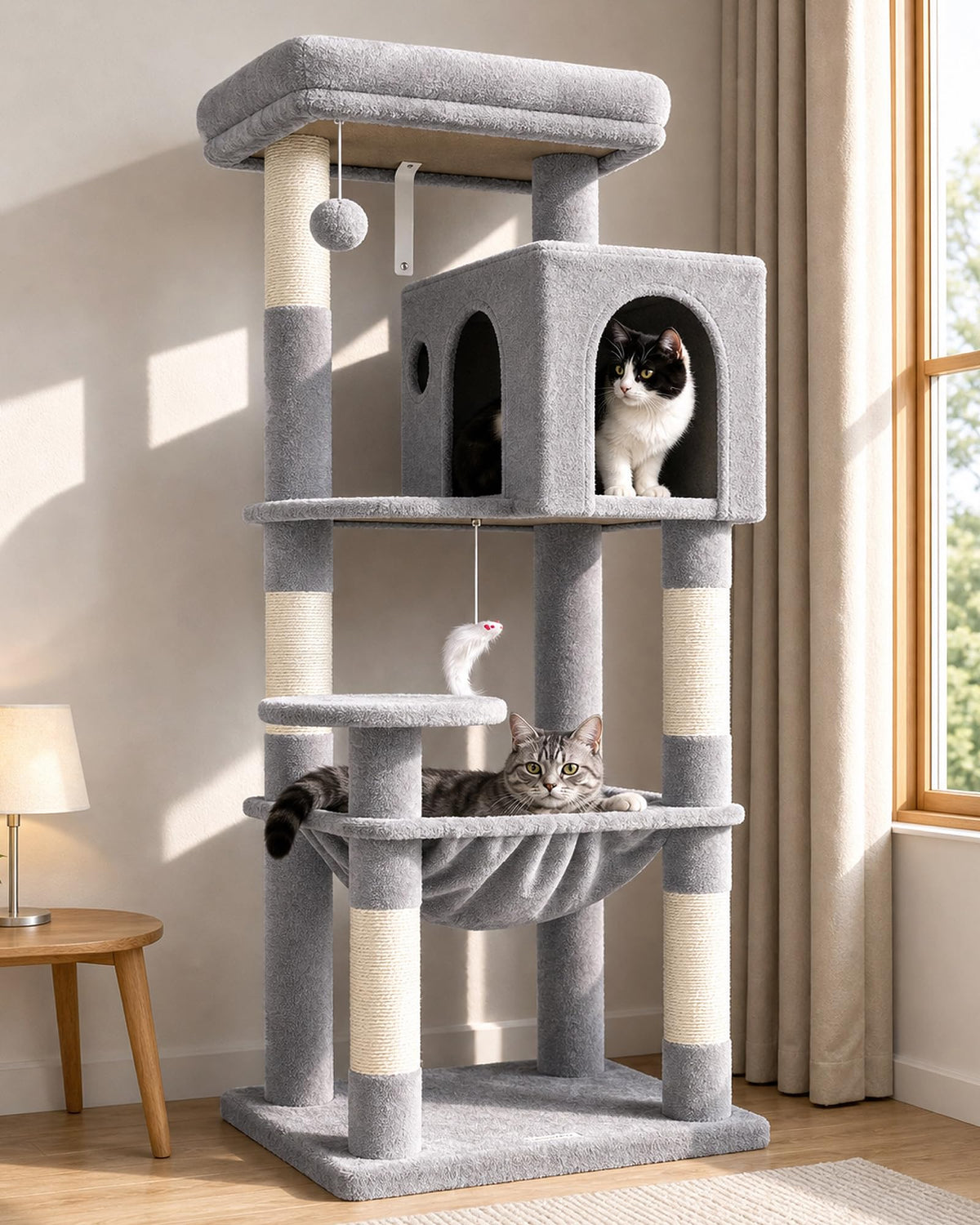 Cat Tree Tower with Scratching Post N46377