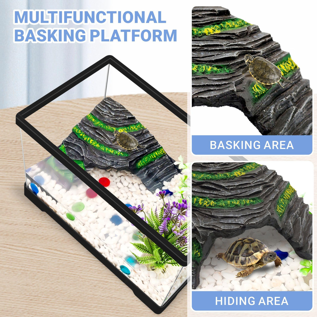 Mini Turtle Tank Kit with Adjustable Lamp and Lid R599