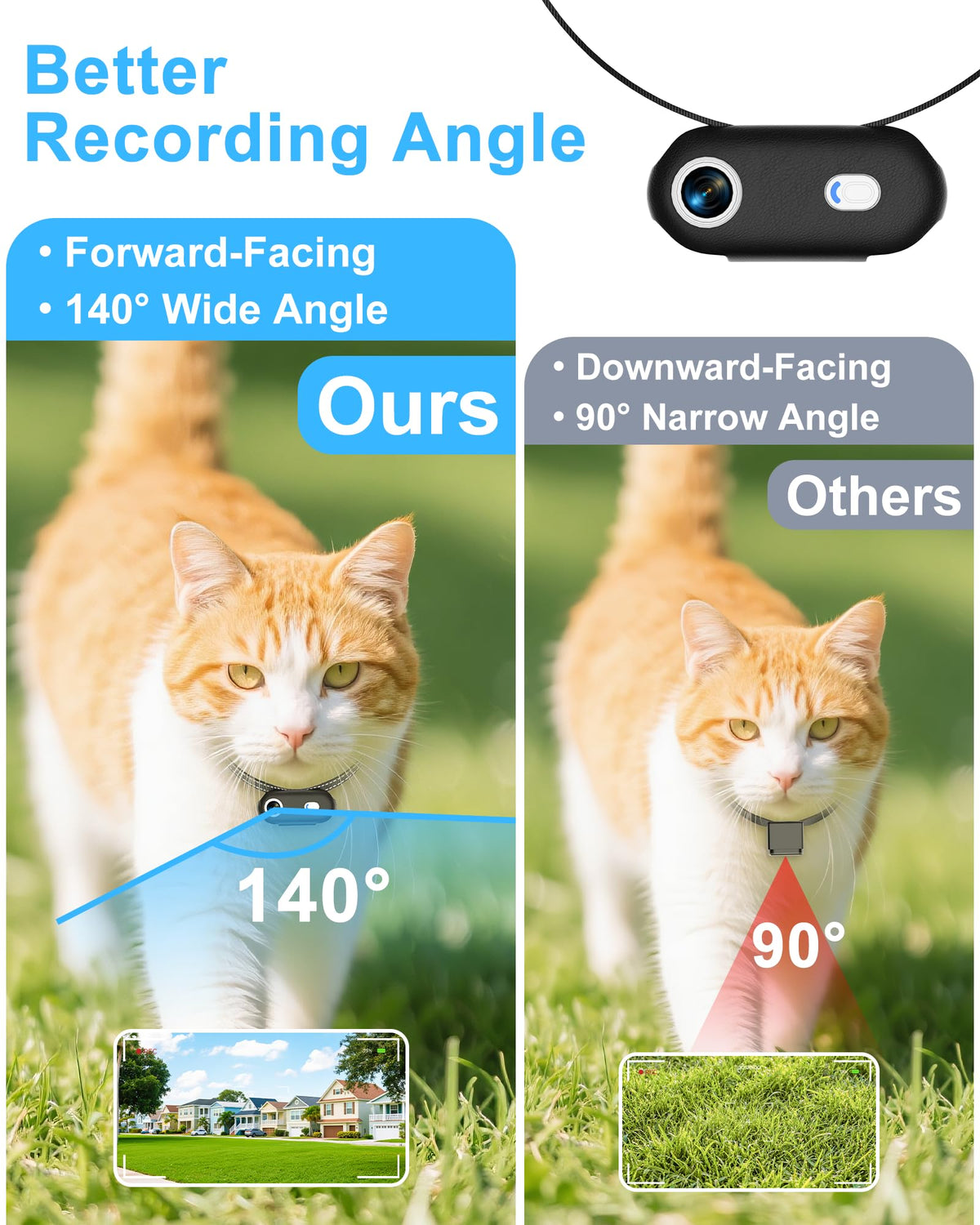 Cat Camera Collar with Phone App P842