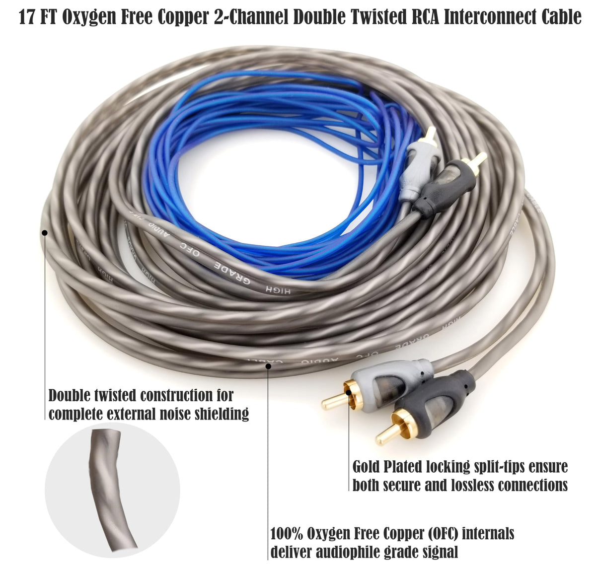 4 AWG 100% Copper Car Audio Amp Wire Kit B754015