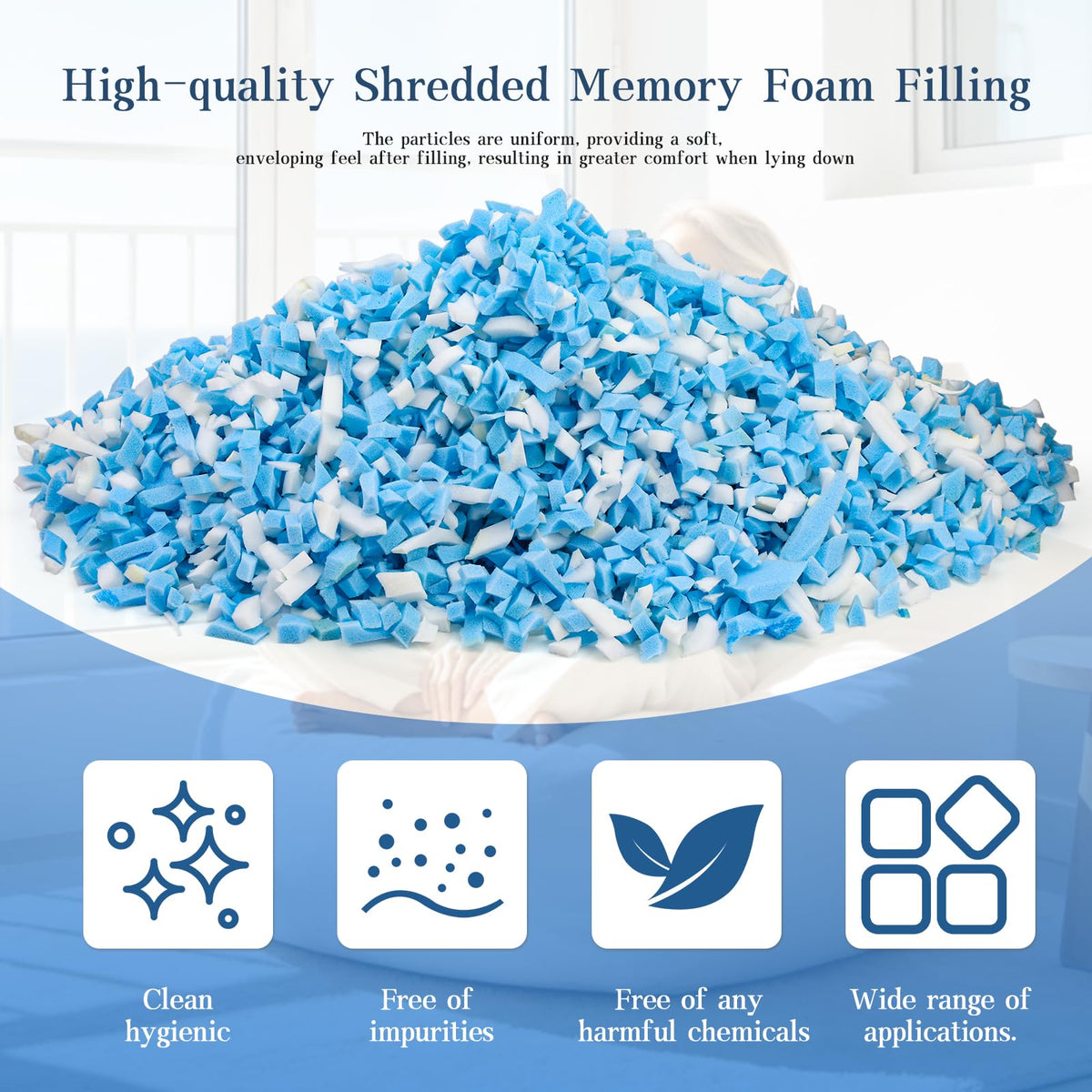 20LB Shredded Memory Foam Filler S5095