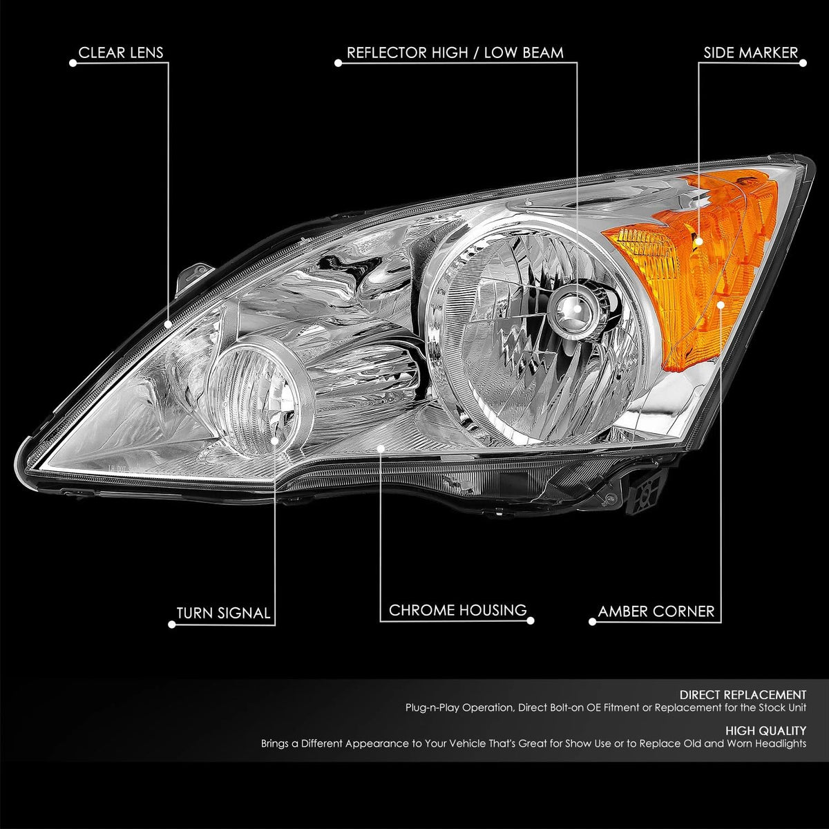 Halogen Headlight Assembly R25689