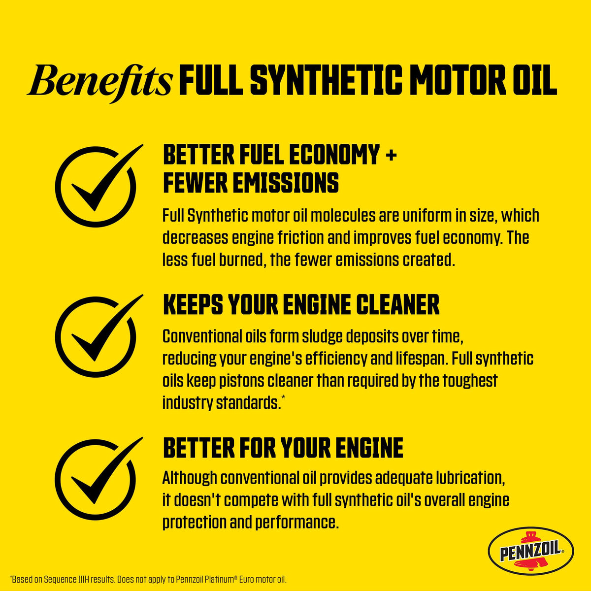 5W-30 Full Synthetic High Mileage Motor Oil, 1 Quart (6 Pack) Y486