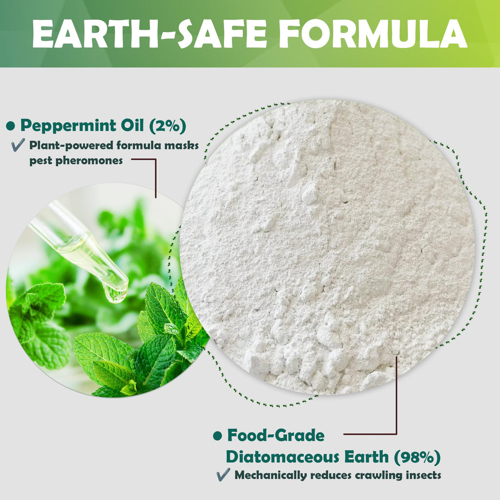 Food Grade Diatomaceous Earth Powder with Peppermint 1 lb Q606117