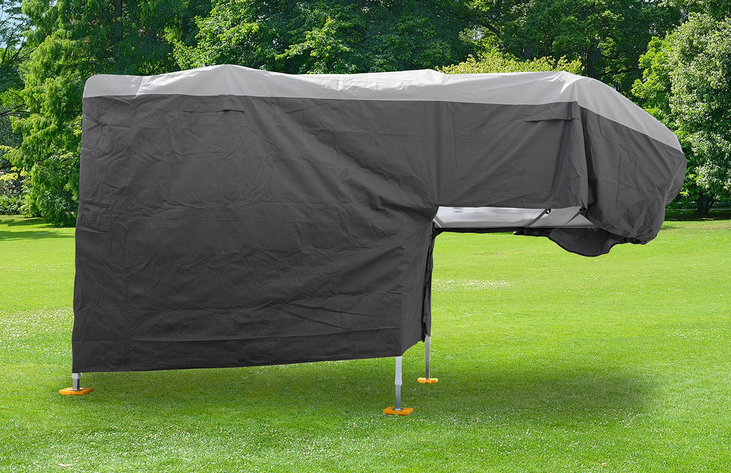 Polypropylene Camper RV Cover with Zipper Entry Doors and Air Vents M9842