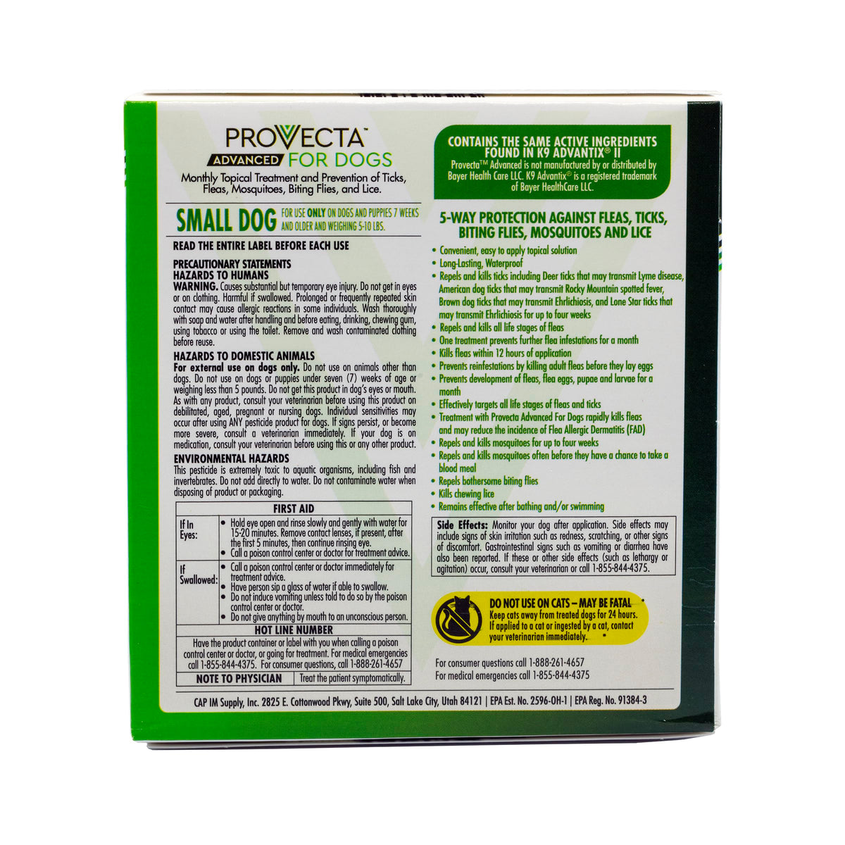 Flea & Tick for Small Dogs 5-10 lbs, 4-Month Supply D336135