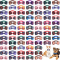 80 Pcs Dog Bow Ties Assorted Pattern C322411